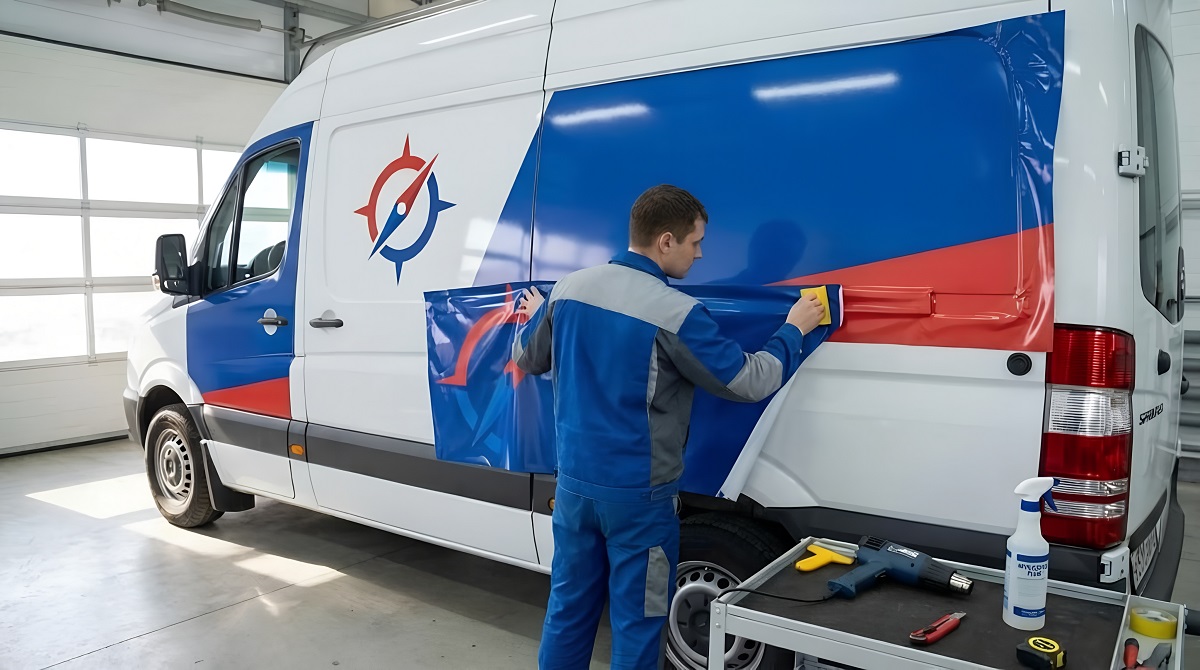 Профессиональная оклейка фургона виниловой пленкой