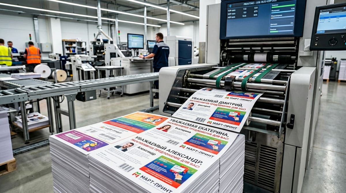 Цифровая печатная машина печатает материалы