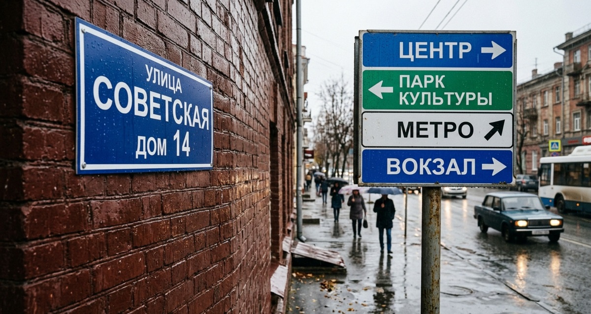 Профессиональная демонстрация образцов материалов для наружной навигации